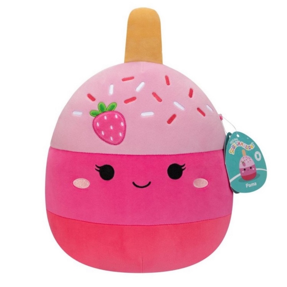 nwt pama the strawberry popsicle squishmallow 11 in